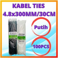 Kabel Cable Ties Ripet Nilon Warna Warni Anti Panas Besar/Kecil Panjang/Pendek/Sedang Jumbo Tebal Le