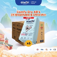 [Bundle of 6] Aiwibi Baby Comfy Dry Diapers Tape & Pants