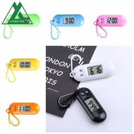 FORBETTER Digital Electronic Clock Keychain, Key Display Table Time Display Electronic Watch Keyring, Backpack Watch Oval Watch ABS Portable Mini LED Digital Clock Student