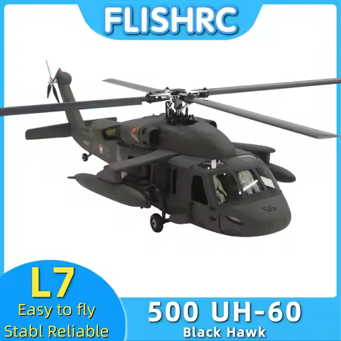 FL500 V2 FLISHRC UH-60 Black Hawk 500 Size Scale Helicopter GPS with L7 Flight Controller RTF ,Hobby