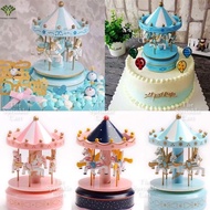 Carousel Cake Decoration Music Box Musical Box TSC