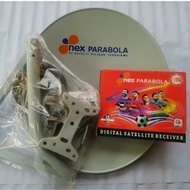Paket lengkap Parabola mini Nex parabola 45cm + Resiver nex parabola
