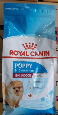 Royal Canin Mini Indoor Puppy 1.5 Kg. อาหารสุนัข สำหรับสุนัขพันธุ์เล็กเลี้ยงในบ้าน แรกเกิด-10เดือน ข