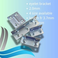 Eyelet Bracket / L Bracket / 2 inches L Bracket/ Sesiku L Besi Kecil / Wall Bracket/ Furniture Brack