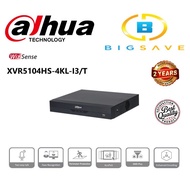 DAHUA 4CH / 4 CHANNEL XVR5104HS-4KL-I3/T PENTA-BRID 4K VALUE/5MP COMPACT 1U 1HDD WIZSENSE DIGITAL VI