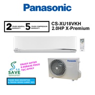 (SAVE4 4.0) Panasonic Air Conditioner 2.0HP CS-XU18VKH X-Premium Inverter Aircond CSXU18VKH / CU-XU18VKH(White)