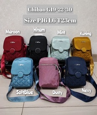 TAS SELEMPANG WANITA CHIBAO KANVAS BORDIR 4Sleting