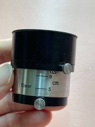 Leica Leitz black 5cm to 13.5cm elmar lens hood