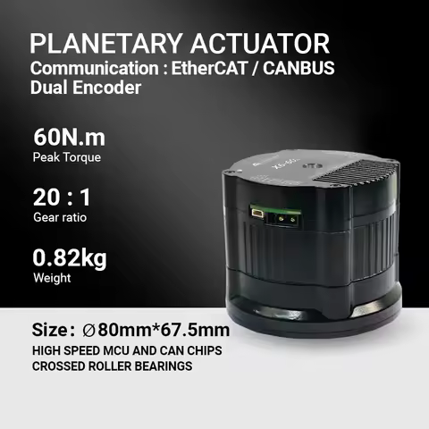 Servo motor RMD-X6-60 supports Ether CAT + CAN motion control robot joints Crossed roller bearings, 