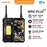OUKITEL WP61 PLUS 36GB+512GB108MP+32MP 5G smartphone FHD+ 120Hz Resfersh Rate Display​​ 6.7“ 20000mA