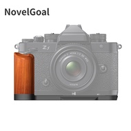 NovelGoal L-Shape Handlegrip for Nikon ZF Wooden Handle Quick Release Plate 1/4inch Screw Baseplate