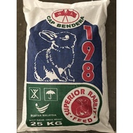 Dedak Arnab Rabbit Pellet Hong Lee (Bendera) 198 25kg - Makanan Arnab