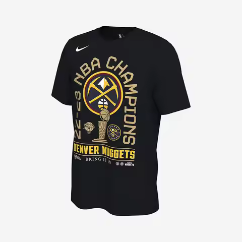 Nike Authentic Summer Men's Denver Nuggets NBA Championship T-Shirt HF1913-010