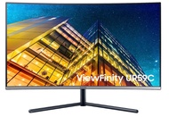 SAMSUNG UR59 Series 32-Inch ViewFinity 4K UHD (3840x2160) Curved Monitor, HDMI, DisplayPort, 3-Sided Border-Less, Eye Saver Mode (LU32R591CWNXZA), White