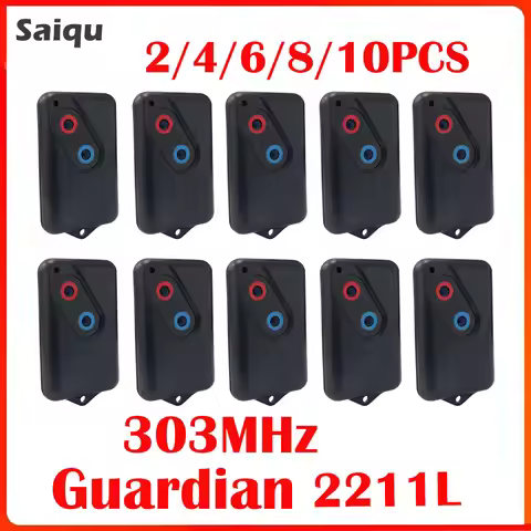 303 MHz Garage Remote for Boss Guardian 2211L Rolling Code 10PCS Garage Door Gate Door opener
