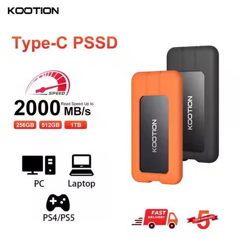 Kootion X1Max Portable SSD 2000MB/s 2TB 1TB 512GB USB3.2 Gen 2x2 External Solid State Drive PSSD for