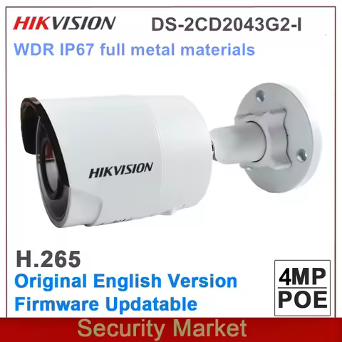 Original Hikvision DS-2CD2043G0-I Upgraded To DS-2CD2043G2-I 4MP Mini POE IR Outdoor WDR Fixed Bulle