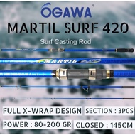 Joran Surf Ogawa Martil 420 Blank Carbon Full X wrap Ringan Kaku