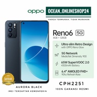 OPPO RENO6 5G RENO 6 RAM 8GB 128GB - AURORA - AMOLED DIMENSITY 900 5G