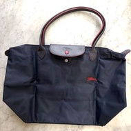 Longchamp 70週年紀念版 Le Pliage 長柄 刺繡款尼龍包手袋 可上膊或手挽