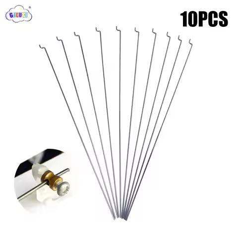 10Pcs Z-type Steering Gear Lever Diameter 1.2mm Length 20cm Stainless Steel Pull Rod Servo Lever For