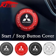 Mitsubishi Outlander Alloy Car Ignition Switch Ring Engine Start Stop Button Cover For Outlander G2 