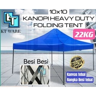 KT WARE 10x10 Ft 3x3m folding canopy / folding tent / kanopi bazar / khemah ( full set) payung niaga canopy lipat kanopi