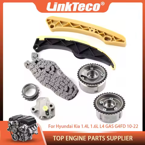 Engine Parts Timing Chain Kit w/ VVT Gear Fit 1.4 L 1.6 L L4 GAS G4FD For Hyundai i30 ix35 Kia Soul 