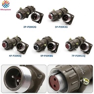 Reliable Performance Metal P20K6Q Aviation Plug Connector 27 Pin M20 Panel Mount