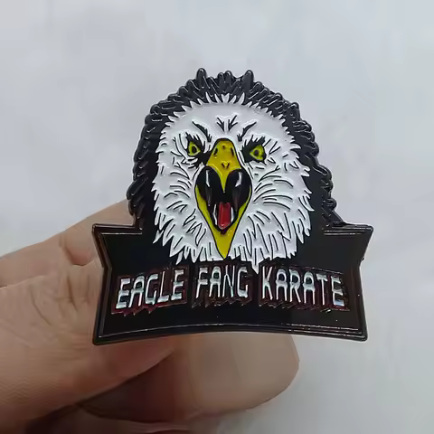 The Karate Cobra Kai Snake Enamel Pin Cobra Kai Metal Badge Punk Brooch Fan Collector Jewelry Access