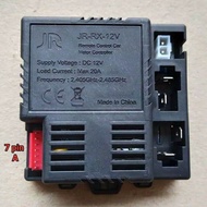 remot dan receiver mobilan aki JR-RX-12V 7pin bloototh 2.4ghz 20A soket merah remote oren remote con