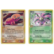 English Pokemon Card Game Trapinch - 67/92 /Lileep - 56/92 - Common Reverse Holo Ex Legend Maker Rev