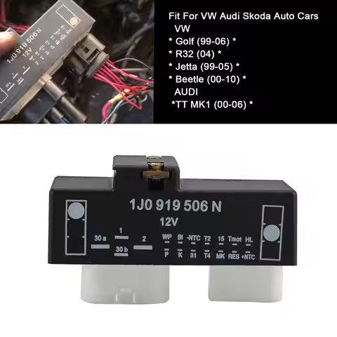 Engine Cooling Fan Controller Resistor Fan Motor Module 1J0 919 506N For Volkswagen Golf 2002-2005 V