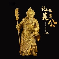 ST-🚤DOMIR Copper Support Ingot Guan Gong Ornaments Wu God of Wealth Worship Large Guan Gong Knife Guan Yu Guan Er Buddha