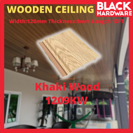 Black Hardware Floor Ceiling Board Papan Lantai Kayu Ceiling Wood Parquet Floor Fluted Wall Panel Ru