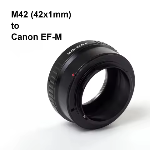 M42-EOS M For M42 (42x1mm) Lens - Canon EOS EF-M Mount Adapter Ring M42-EF M, EFM EF M for Canon M5 