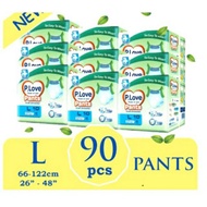 【Click Me】P.Love Adult Diaper / Adult diaper Pants L size x 9 packs (90pcs) Disposable Diaper /Selua