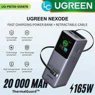 UGREEN Nexode 20000mAh Power Bank 165W Fast Charging PowerBanks with Retractable USB-C Cable (UG-PB7