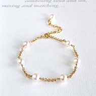 Akoya珍珠 珍珠串飾手鍊 7顆