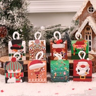8PCS Christmas Gift Box With Rope Paper Snowman Santa Claus Gift Boxes Packaging Cookie Candy Loot Box Christmas Gift for Kids Xmas Decor Christmas Decorations for Home 2024