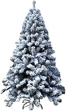 4 Ft Snow Flocked Artificial Christmas Pine Tree,Foldable Solid Metal Stand Premium Xmas Tree Indoor Outdoor- Christmas tree (6.8ft) Fashionable