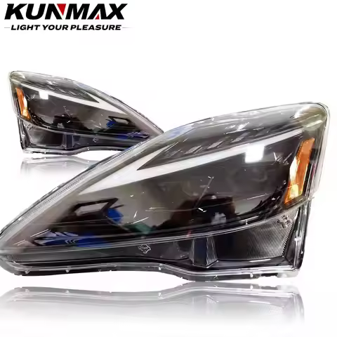 Pair Of Car Headlight Assembly For Lexus IS300/250/200 2006-12 LED Flowing Water Flicker Plug and Pl