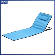Outdoor Beach Chair Compact Beach Chair Portable Beach Mat Lounge Chair with Back Support for Outdoo