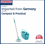 🚚 SG Ready Stock 🚚 Leifheit Clean Twist Disc Mop Ergo Mop and Bucket, Floor Mop with Moisture-Controlled Spin Mop, Easy-Steer 360 Joint Microfibre Mop Head, 33cm Wide, Twist Mop ready stock