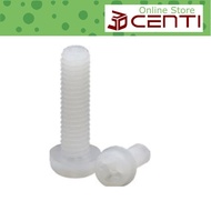 M8 bolt 8mm length 8 mm 8mm 15mm 20mm 25mm 30mm Nylon Round cross Head Screw