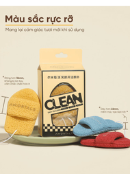 Bông Mút Rửa Mặt Bọt Biển Amortals Chính Hãng Hình Giọt Nước Làm Sạch Sâu Tạo Bọt Mềm Mại