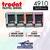 TRODAT SELF INK STAMP PASTEL / RUBBER STAMP / COP NAMA / COP JAWATAN / ORIGINAL TRODAT COP / COMPANY