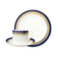 英國Aynsley 皇家鈷藍系列 組合優惠價 骨瓷真金浮雕杯盤組+餐盤