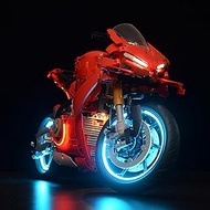 LightGo LED Lighting Kit Designed for Lego 42202 Compatible with Ducati Panigale V4 S Motorcycle Set
