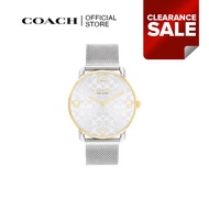 Coach Elliot Women's Watch Stainless Steel Strap  -  Silver White Dial 14000117